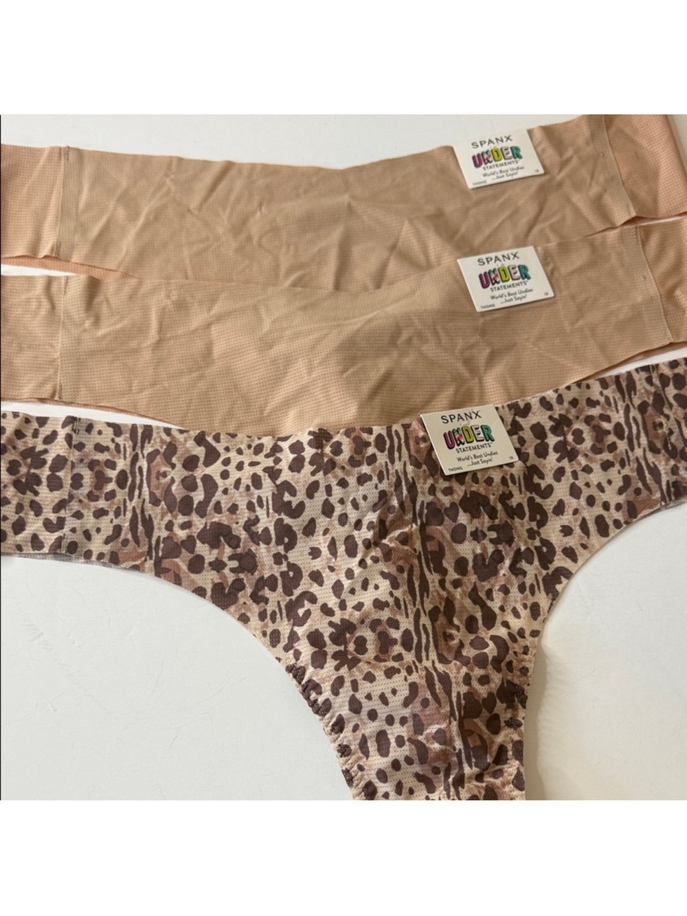 SPANX Understatements Thongs Panties 3 Pairs. Size 1X